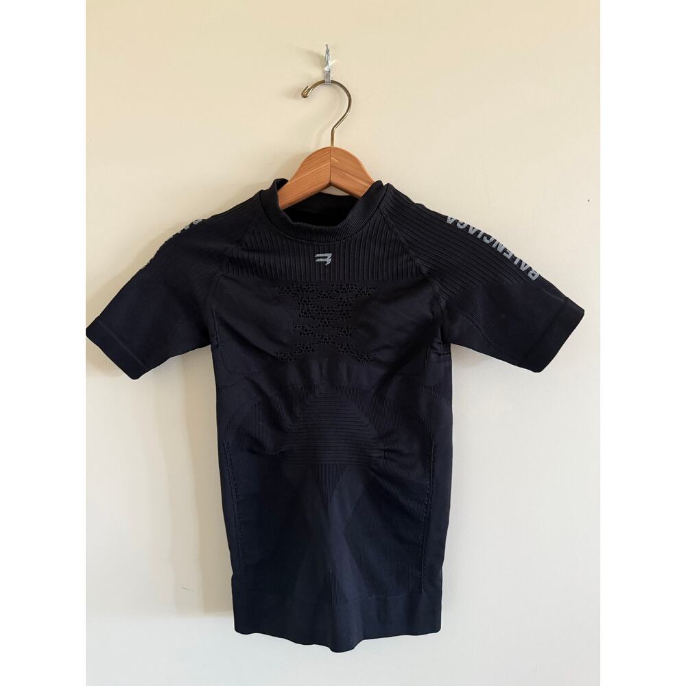 Balenciaga Logo Black Top